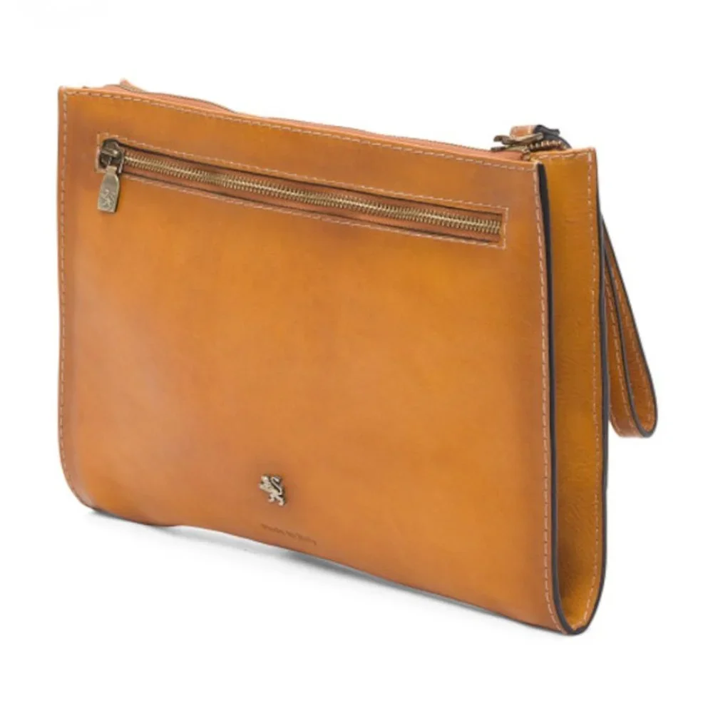 Pratesi Firenze Leather Large Clutch Wristlet